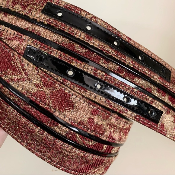 Hold Olivia Palermo thick brocade belt - Picture 12 of 15